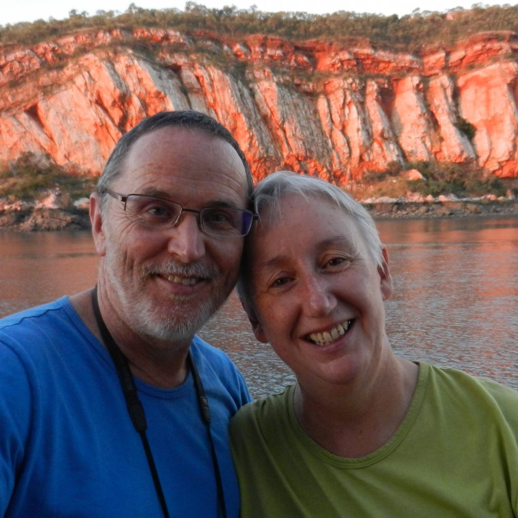 John and Linda in Western Australia's Kimberley Coast region.